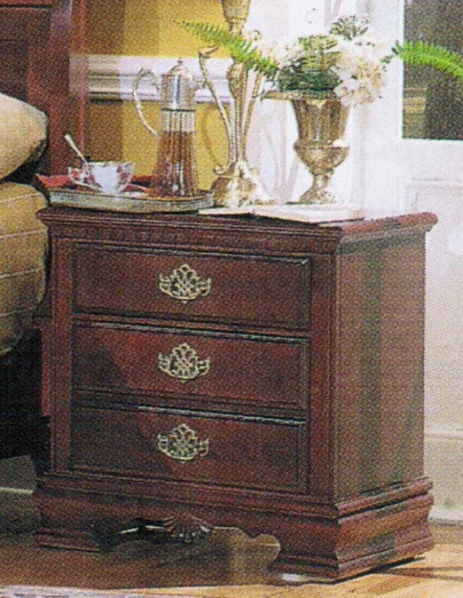 Nightstand Traditional Sytle Cherry Finish