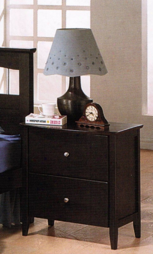 Nightstand In the opinion of Bun Handles Espresso Finish