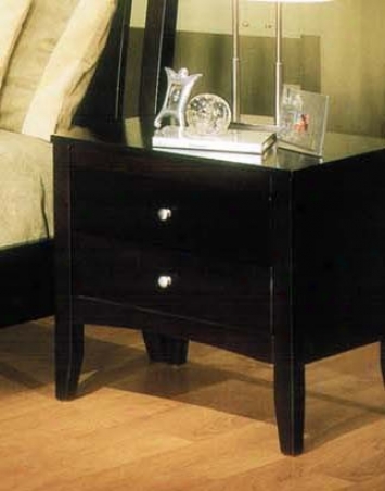 Nightstand With Contemporary Style Intention In Espresso Finish