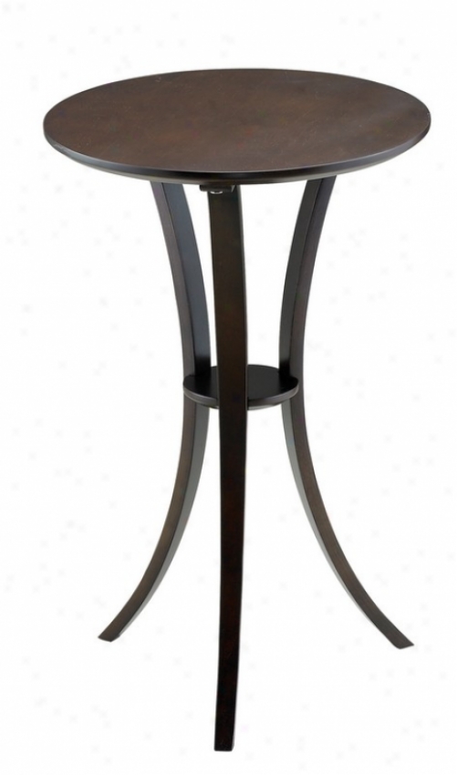 Pedestal Table - Montreal Dark Walnut Finish