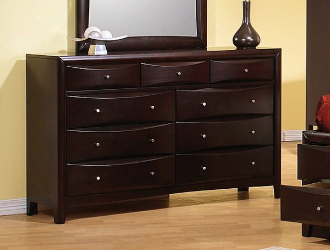 Phoenix Bedroom Collection Solid Hardwood Storage Dresser