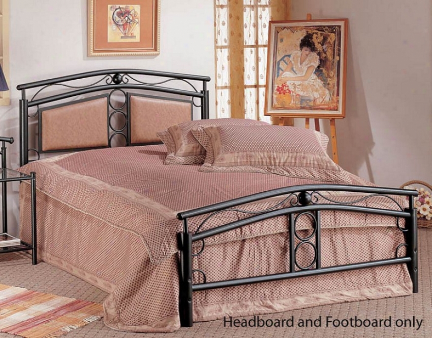 Queen Size Bed Headboard And Footboard - Dark Bronze Finish