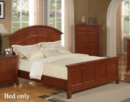 Queen Size Bed With Arch Purpose In Brown Finish