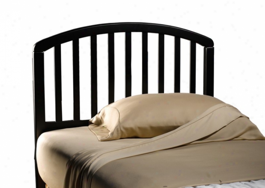 Queen Size Headboard With Five Legs Construct In Black Finish