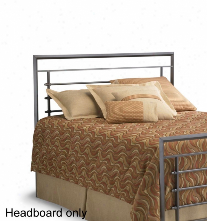 Queen Size Metal Headboard - Vista Contemporary Style In Iron Finish
