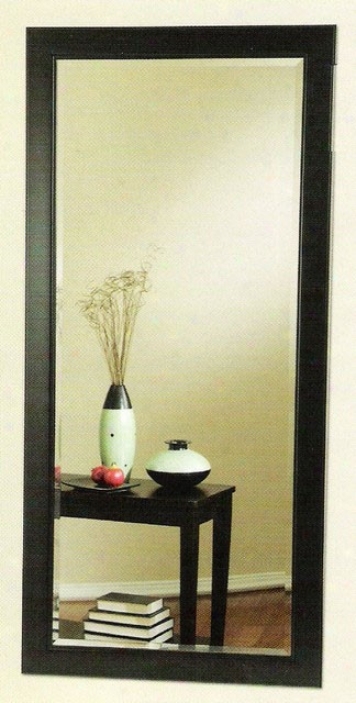 Rectangular Wall Mirror With Black Finish Framd