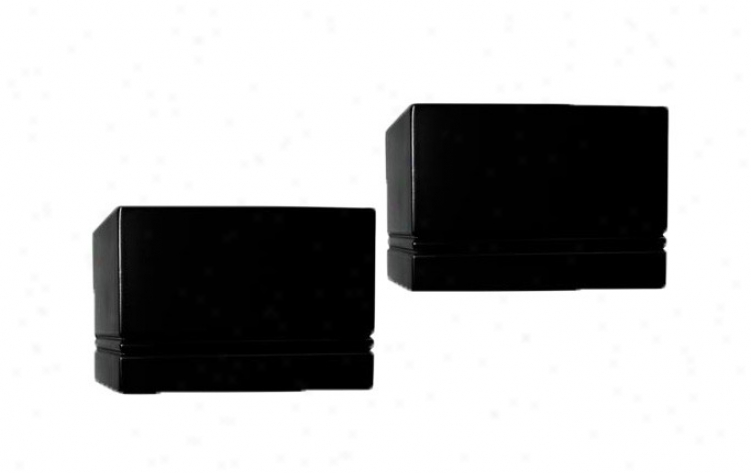 Set Of 2 Wall Mounted Sconce Shelves In Black Finish