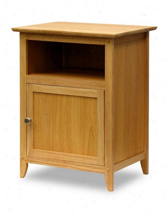 Shaker Style Solid Wood Night Stand W/drawer