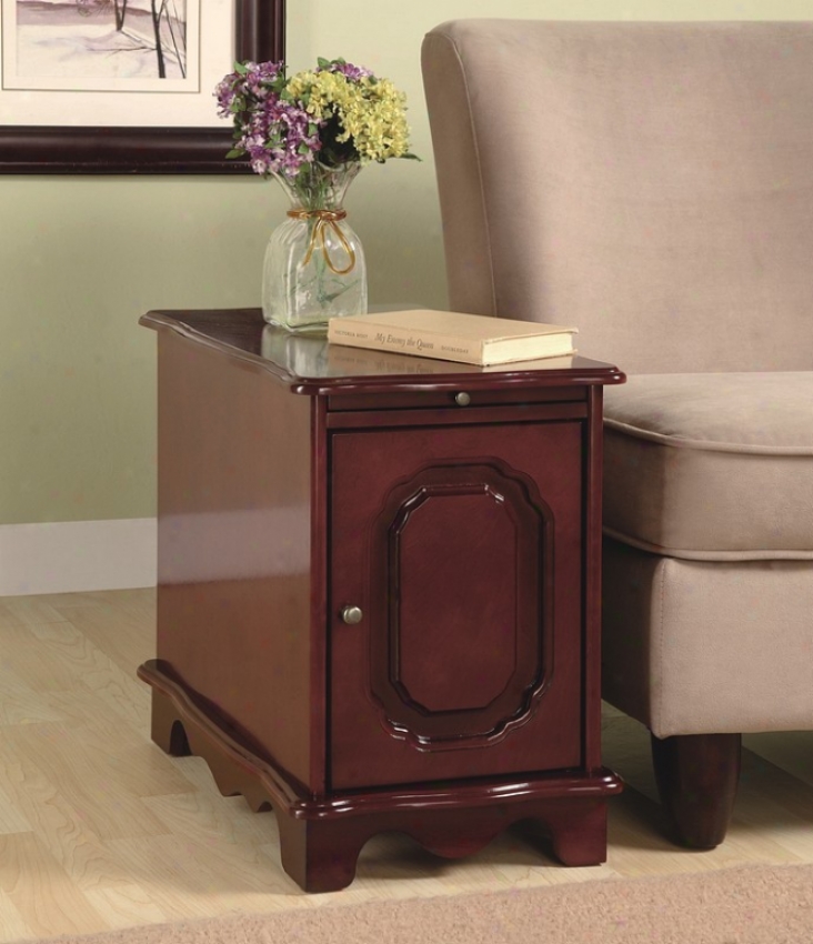 Verge Table / Magazine Cabinet With Pullout Tray