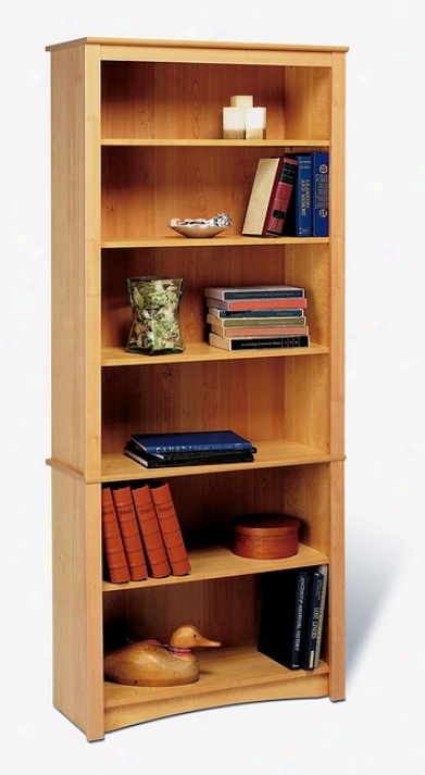 Sonoma Contemporary Mapl eFinish 6-shelf Bookcase