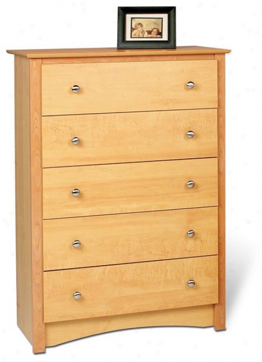 Sonoma Maple Finish 5-drawer Storage Chest