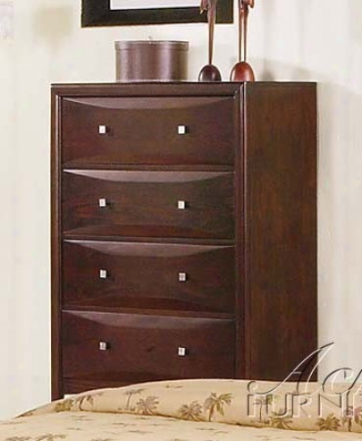 Storage Chesf Contemporary Style Walnut Finish