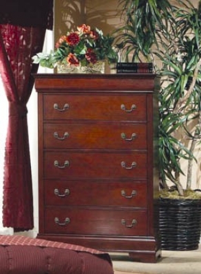 Storage Chest Louis Philippe Style In Cherry Finish