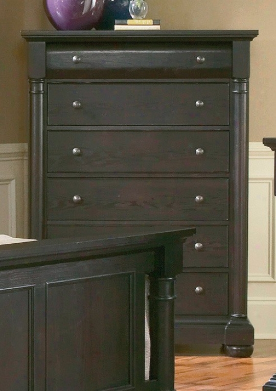 Storage Chest Traditional Style In Mocha Finish