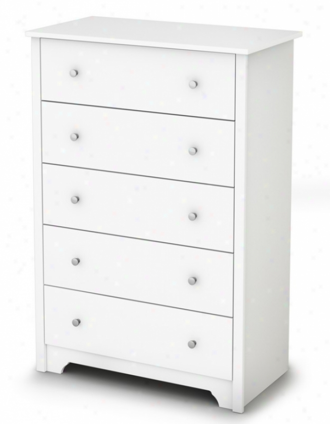 Storage Chest Transitional Style In Pure White Finish