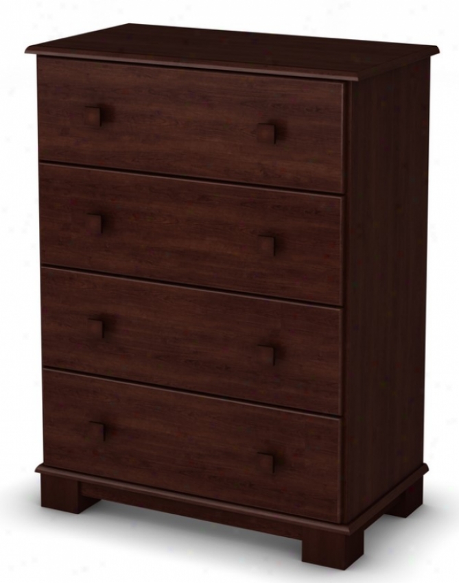 Storage Chest Transitional Stye In Royal Cherry Finish