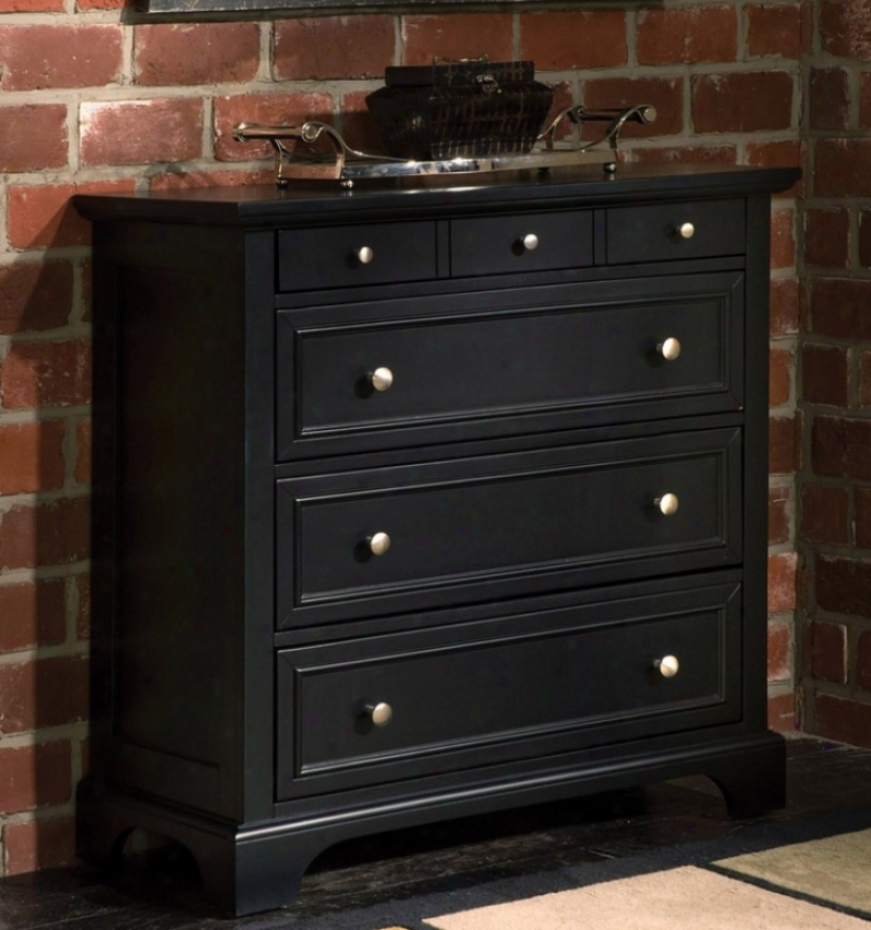 Storage Chest With Contemporary Style In Ebony Finish