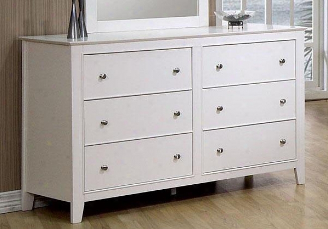 Storage Dresser Cape Cod Style In White Finish