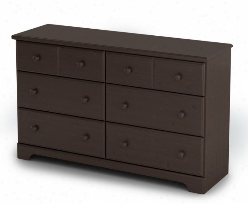 Storage Dresser Contemporary Style In Chocolate Finish
