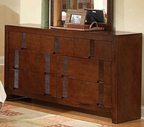 Storage Dresser With Bamboo Luke Design In Cherry Finish