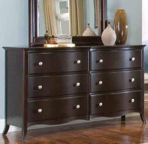 St0rage Dresser With Curved Feet In Espresso Finish