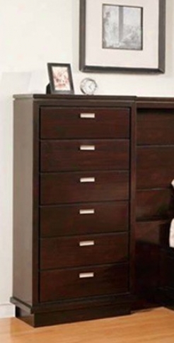 Storage Side Chest Contemporary Diction Espresso Finish