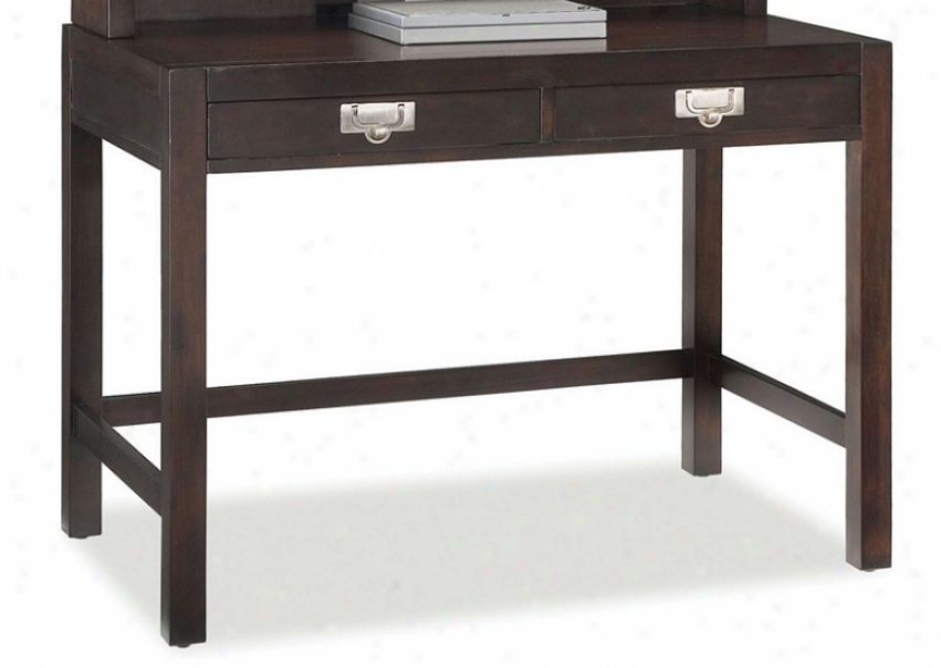 Student Desk Wity Soft and clear  Handles In Espresso Finish
