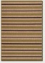 2' X 3'7&quot Area Rug Striped Design In Tan And Chocolate