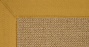 2'6&quot X 12' Sisal Wool Runner Area Rug - Athena Hand Tufted Rug With Gold Border