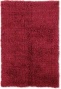 3' X 5' Flokati Area Rug - 100% Wool Red Pigment