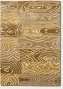 3'6&quot X 5'6&quot Area Rug Wood Grain Design In Gold And Beige Color