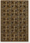 3'9&quot X 5'2&quot Area Rug Geometriv Pattern In Antique Brass