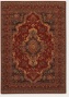 4'6&quot X 6'6&quot Area Rug Classic Persian Pattern In Burgundy