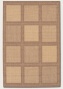 5'10&quot X 9'2&quot Area Rug Contemporary Grid Sketch In Natural