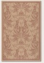 5'10&quot X 9'2&quot Area Rug Tapestr yPatter nIn Terra-cotta And Naturzl