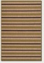 5'2&quot X 7'6&quot Area Rug Striped Design In Tan And Chocolate