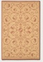 5'3&quot X 7'6&quot Area Rug Scroll Floral Design In Natyral