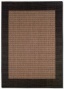 5'3&quot X 7'6&quot Checkered Field Coocoa Black Indoor/outdoor Ares Rug