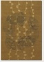 6' X 9' Area Rug Grey Leaf Pattern In Honey Gold Color