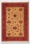 7'10&quot X 10'3&quot Area Rug Persian Floral Figure In Brick Red And Gold