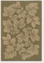 7'6&quot X 10'&9quot Area Rug Fwll Leaf Psttern In Green And Creamm