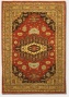 8' X 11'6&quot Area Rug Eco-friendly Antique Pattern In Rust Brpwn