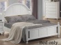 Full Size Bed In White Finish