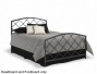 Full Sixe Metal Headboard And Footboard - Landon Contemporary Style In Graphite Finish