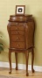 Jewelry Armoire Queen Anne Style In Antiique Cherry Finish