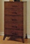Lingerie Bedroom Chest With Taper Legs In Espresso Finish