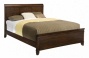 Queen Size Bed Contemporarry Style In Mahogany Finish