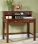 Student Desk With Hutch In Cherry Fibish