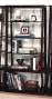 Unique Design Espresso Finish 5-tier Bookcase Storage Shelf