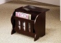 Wood Magazine Rack In Cappuccino Finish